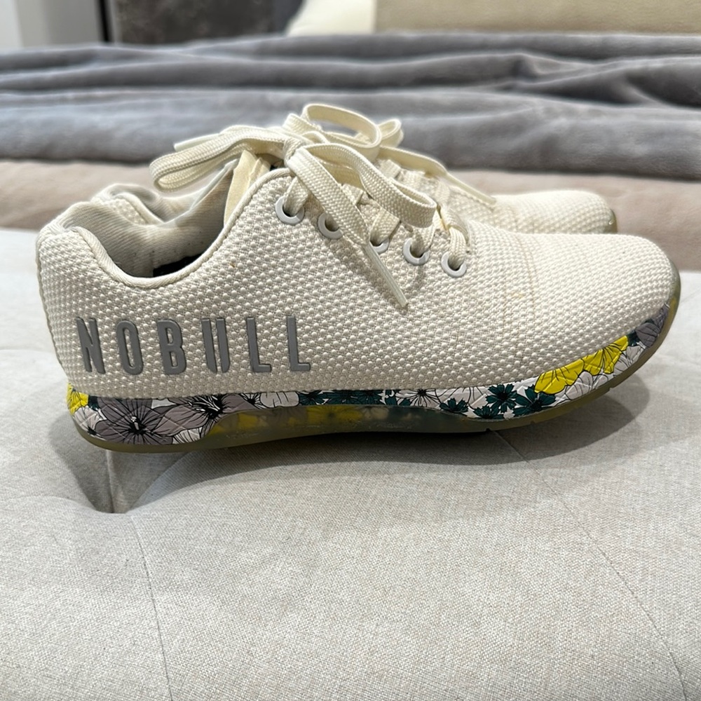 NOBULL Women Cream Floral Sneakers